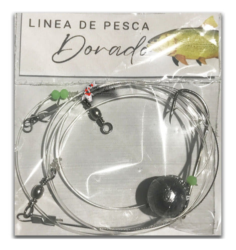 Jlpesca Special Line for Bottom Fishing Dorado with Sliding Sinkers and Large Hook 0