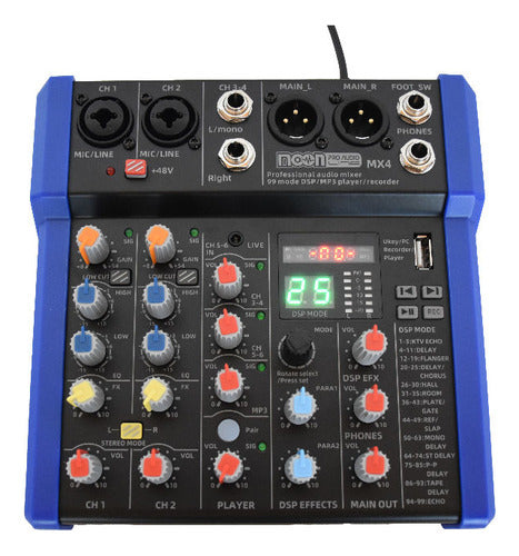 Moon Mixer MX4 - Four Channel Mixer with 99 Effects 0