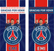 Stickers Bolsitas Gracias Por Venir X30 Paris Saint Germain 0