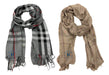 Assorted Scarves Pack for Men and Women - Shawl Scarf Without Fringes 0