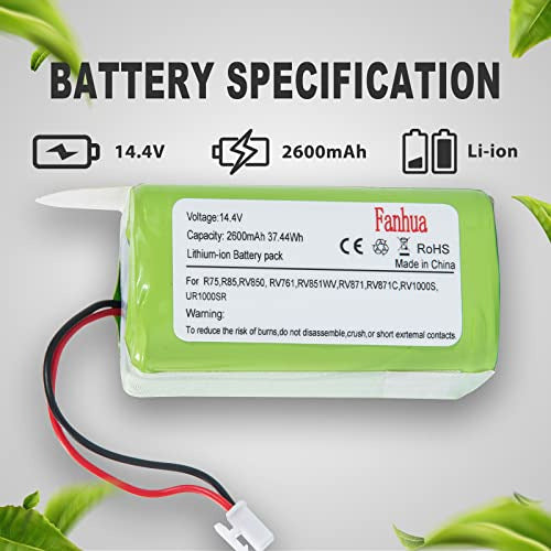 Fanhua RVBAT850 Battery Replacement for Shark Ion R75, Rv761, Rv850 7
