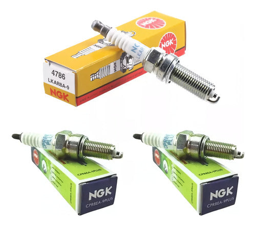 NGK Kit 3 Spark Plugs for Bajaj Rouser NS AS RS 200 Dominar 400 Spot 0