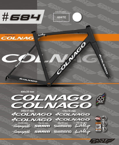 Calco Set De Cuadro Colnago Campagnolo Sram 0