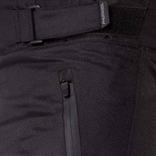 Men's MAC Cardinal Black Cordura Motorcycle Pants with CE-1 Certified Protectors 3