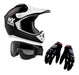 Mx Road Casco Enduro H5 + Guantes + Antiparras Hawk Fas Motos 0