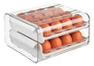 Clicshop Double Layer Egg Organizer 0