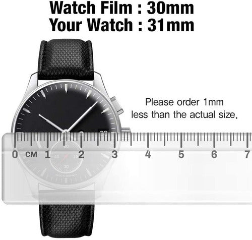 Gonmarale Electronica Hydrogel Protector Film for Round Watch X3 Units 34mm 36mm 2