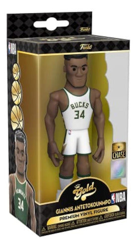 ¡funkopop! Gold 5 Nba: Bucks - Giannis 5  With Chase (los Es 3