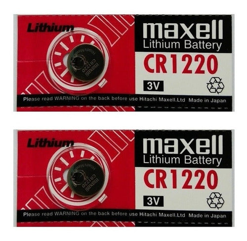 Pilas Cr1220 Maxell / Precio X 2 Unid 1