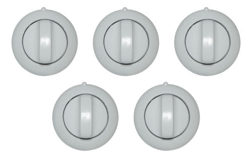 Longvie Knob Set 560 - 5 White Units 0