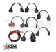 Kit 8 Cables Autos Adaptadores Obd2 Autocom Delphi 4