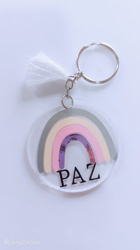 Rainbow Acrylic Keychains by [Brand Name] - Pack of 30 1