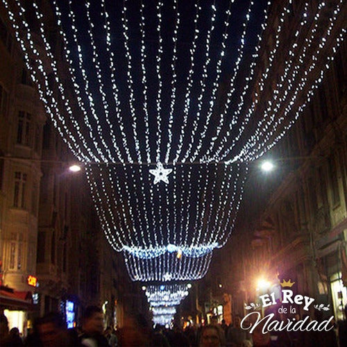 El Rey de la Navidad Tira De Luces Led Navidad Blanca Fría X100 Boda Prolongables 1