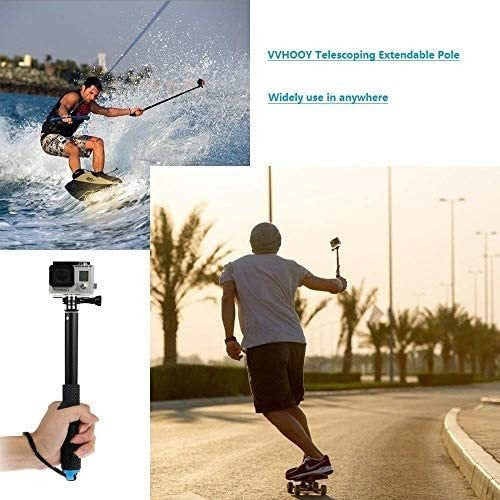 Vvhooy - Waterproof Extendable Selfie Stick for GoPro 5