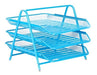 Metallic 3-Tier Tray Organizer Paper Bin 2