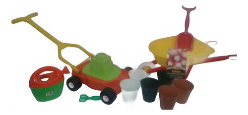 Mozart Toy Wheelbarrow + Lawn Mower + Seed Kit Devoto Toys 0