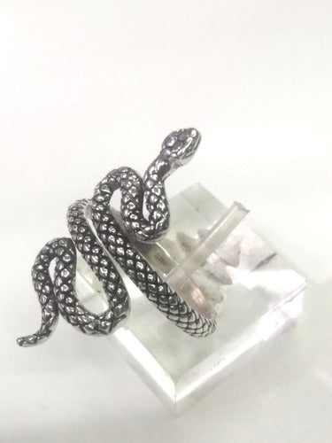 Santiago Plateria Cobra Ring in Silver 3