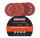 Velcro Sanding Disc 125mm 8 Holes - Red 60 to 100 Grit - Pack of 100 20