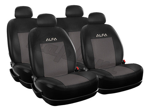 Premium Leatherette Seat Cover Set for Volkswagen Gol Trend F3 Voyage 30