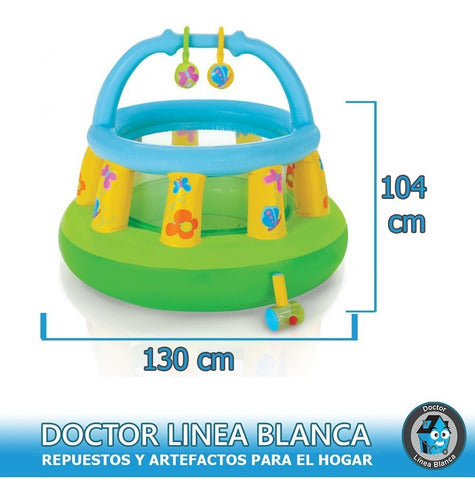 Inflatable Baby Playpen - Intex My First Gym - Corralito Gimnasio Inflable Para Bebe My First Gym De Intex