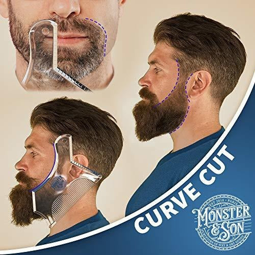 Herramienta Para Moldeado De Barba Monster&son Transparente 2