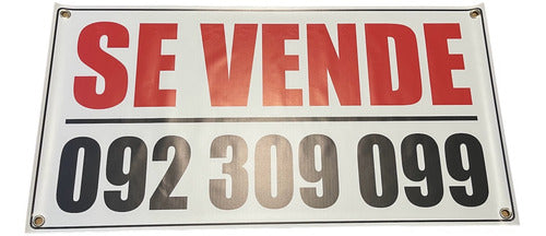 Impresionart Cartel Se Vende Se Alquila Inmobiliaria 150 X 60 Cms 0