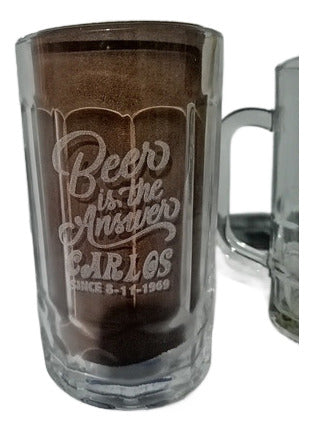 Jarra Cerveza Personalizada, Grabada 2