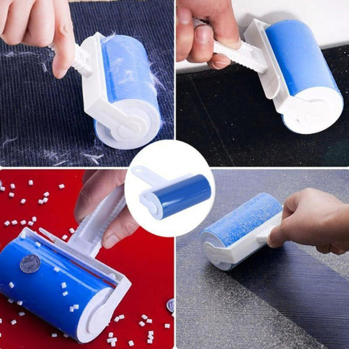 Removedor De Pelos Praticidade Lint Roller Reutilizável 1