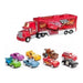 Cars Combo Camion Mack + 8 Autitos Rayo Macqueen Orig Ditoys 0