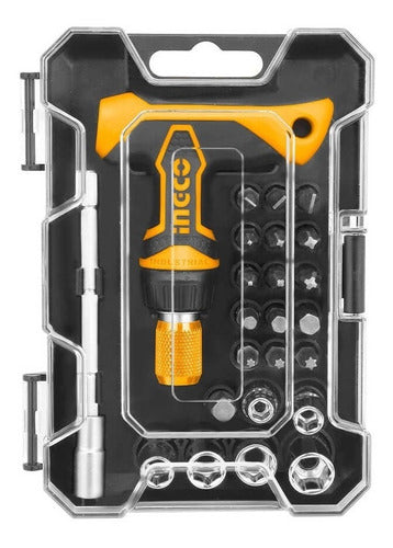 Ingco T Handle Socket Wrench Set X24 Pieces HKSDB0188 0