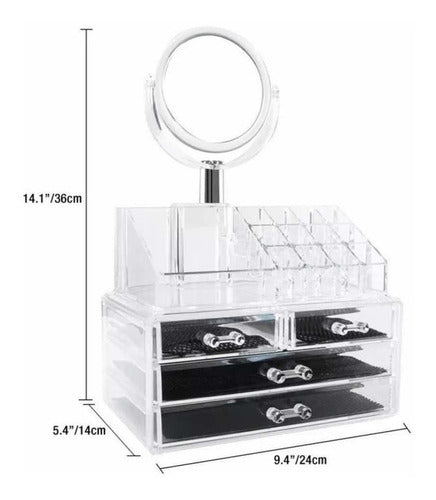 Master Sale Organizer Acrylic Makeup and Cosmetics with Mirror 1