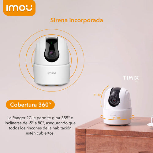 Imou Camera De Seguridad Ranger 2C Wifi IP Full HD 2MP 1080P 3