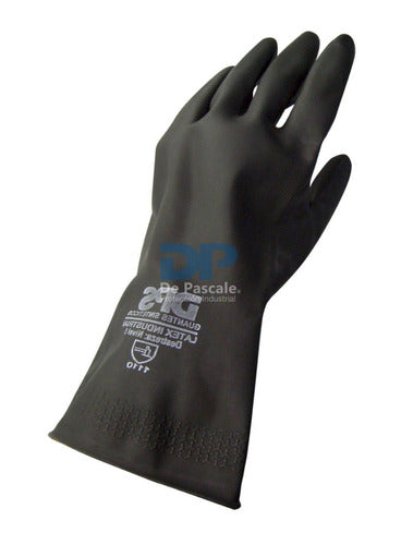 Industrial Black Latex Work Glove DPS X 6 Pairs 2