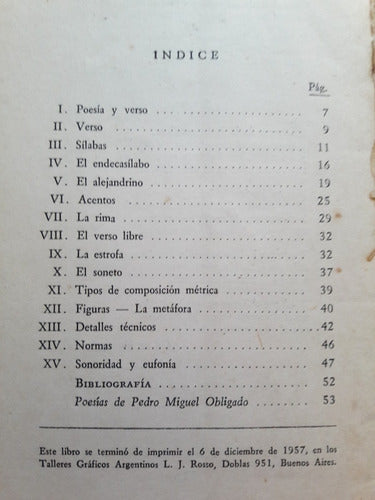 Que Es El Verso - Pedro Miguel Obligado - Columba 1