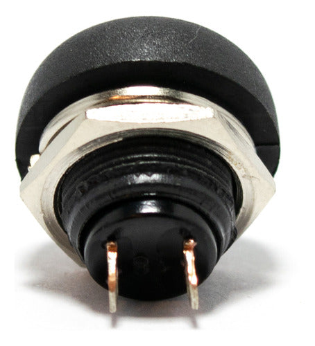 20 Open Normally Closed Push Buttons 17.5mm (ori:12mm) 1A 250V Black 1