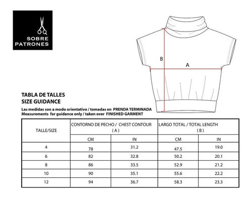 Molde De Costura, Patron Poleron M/corta Nena, Imprimible 2