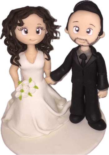 Porcelana Fria Cositas Lindas Adorno De Torta Casamiento Personalizado 0