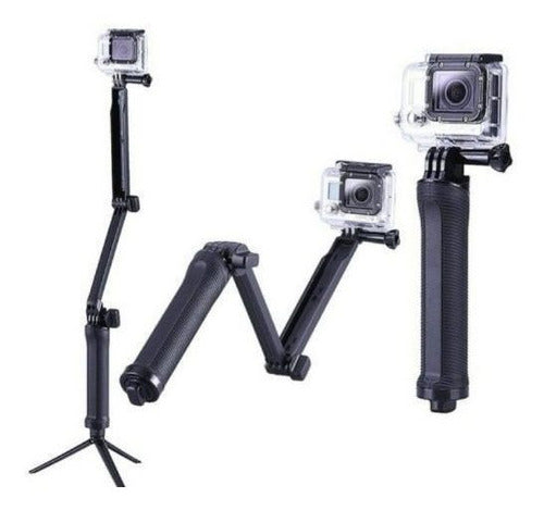 Bastão Gopro Extensível Monopod Stand Mini TriPod 3 Way 3