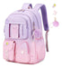 Mochila Jardin Infantes Con Adornos Liviana Diseño Ergo Lila 0