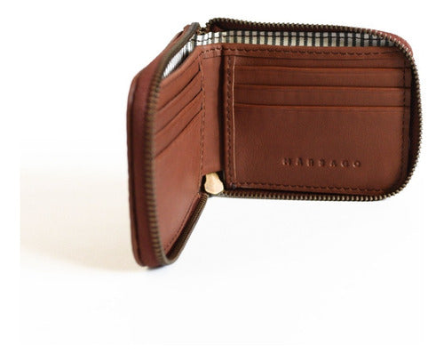 Leather Wallet with Zipper Luanda by Mârsago 16