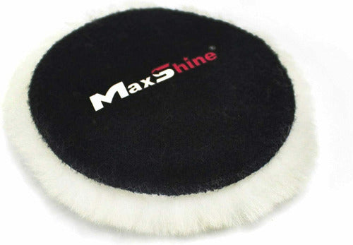 MaxShine Pad Bonete Boina Corderito Natural 5 Inches with Velcro 0