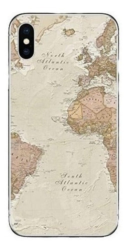 Generic Transparent iPhone Case World Map Travel 16