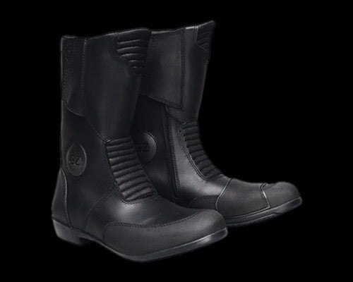 GZ Journey Black Leather Touring Boots for Men by Avant Motos 1
