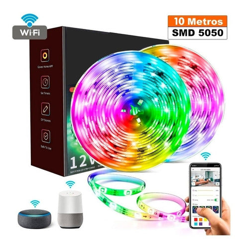 LED Strip Light Kit WiFi RGB 10m Audiorhythmic Alexa Google Home 0