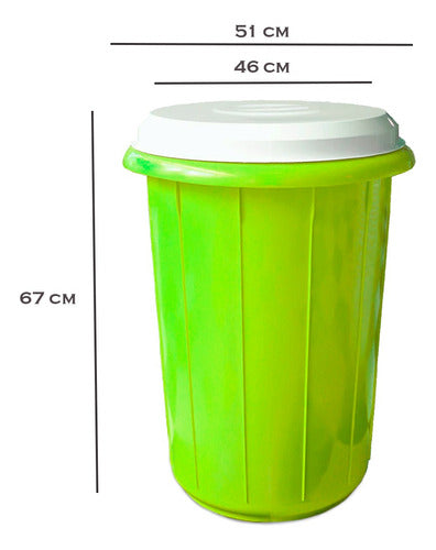 Colombraro 72 L Trash Can Pack of 4 1