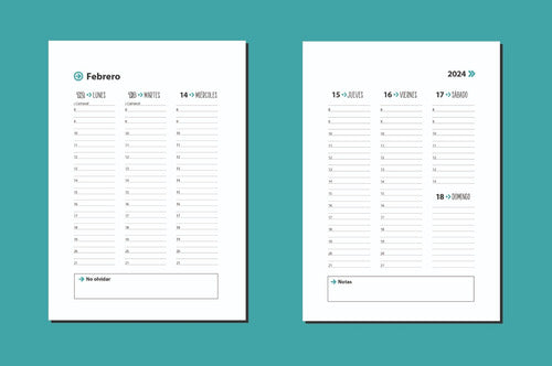 PDF Printable Agenda 2024 with Appointment Schedules 5