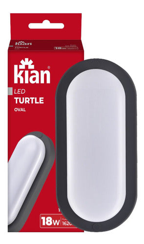 Kit 5 Arandela Tartaruga Preta Ip65 18w Branco Neutro 4000k 0