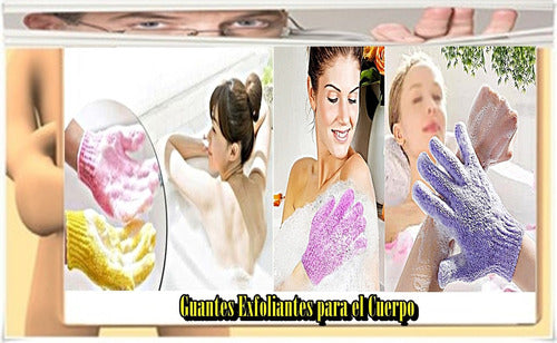 Guantes Exfoliantes Para Spa Corporal O Facial X 2 Juegos 1