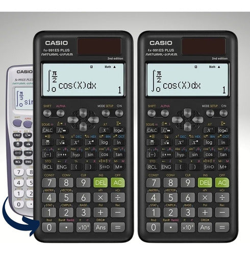 Kit 2 Calculadoras Científica Casio Fx-991es Plus 417funções 0