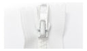 50 White YKK 12cm Fixed Zipper Pulls 2